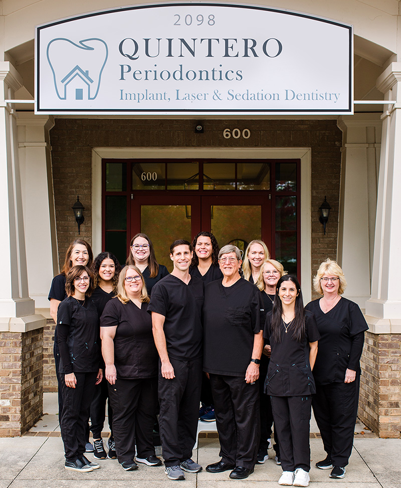 doctors and staff at quintero periodontics